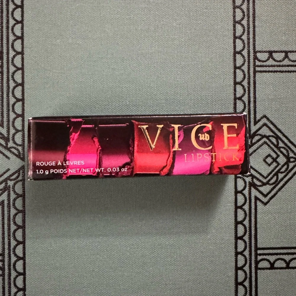 Urban Decay Vice Lipstick Bad Blood Red Mini Travel Size NEW IN BOX
